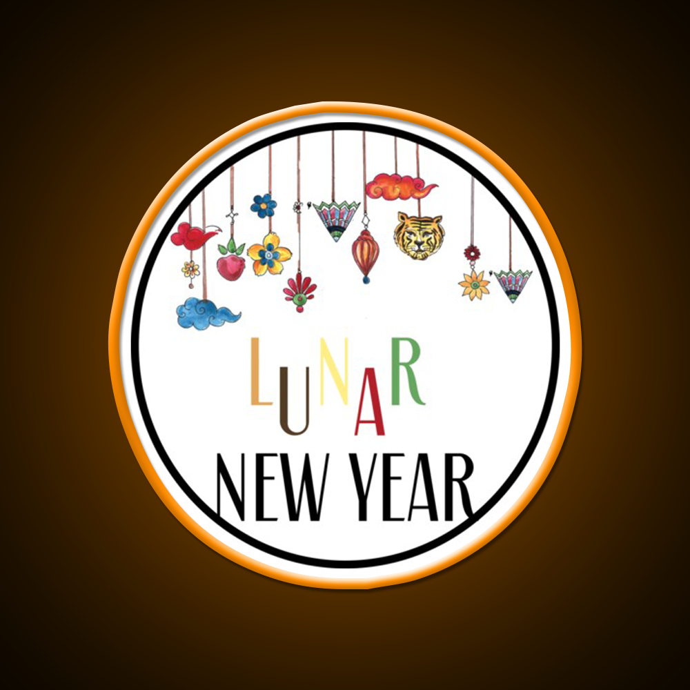 Happy Lunar New Year T Shirt Celebration Asian Cultural Led Neon Sign Rgb Color - LED neon sign view 6