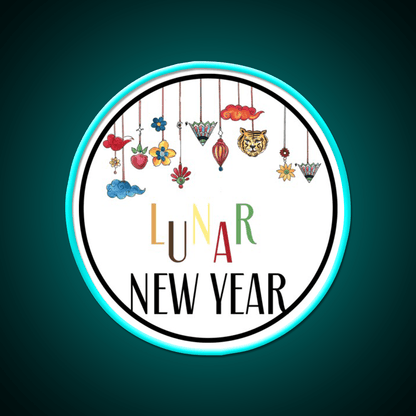 Happy Lunar New Year T Shirt Celebration Asian Cultural Led Neon Sign Rgb Color - Shineneon