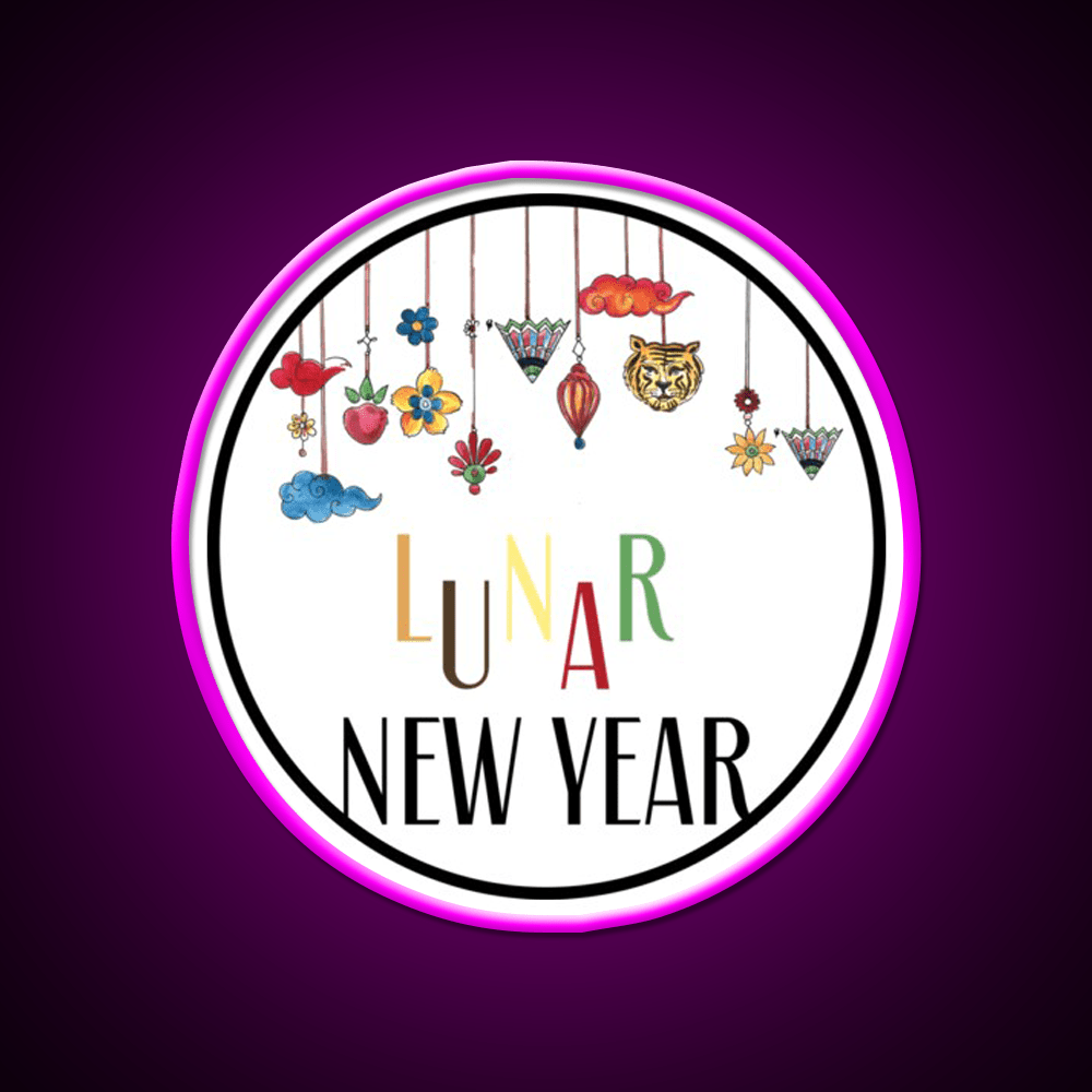 Happy Lunar New Year T Shirt Celebration Asian Cultural Led Neon Sign Rgb Color - Shineneon
