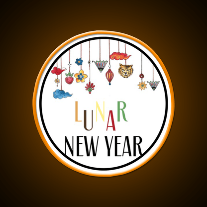 Happy Lunar New Year T Shirt Celebration Asian Cultural Led Neon Sign Rgb Color - Shineneon
