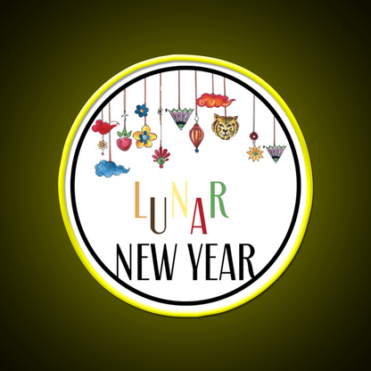 Happy Lunar New Year T Shirt Celebration Asian Cultural Led Neon Sign Rgb Color - LED neon sign view 7