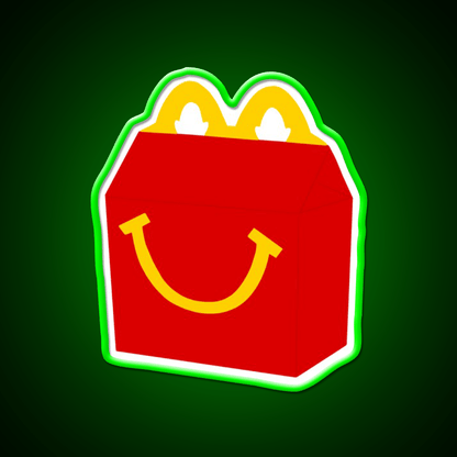 Happy Meal Fast Food Led Neon Sign For Burger Place Rgb Color - Shineneon