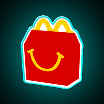 Happy Meal Fast Food Led Neon Sign For Burger Place Rgb Color - Shineneon