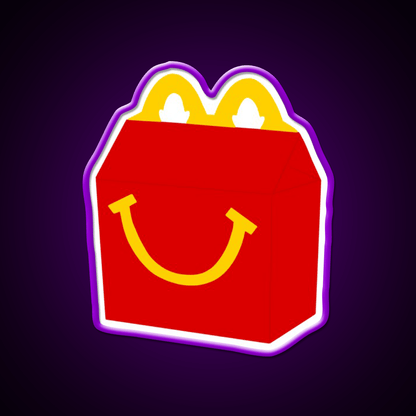 Happy Meal Fast Food Led Neon Sign For Burger Place Rgb Color - Shineneon