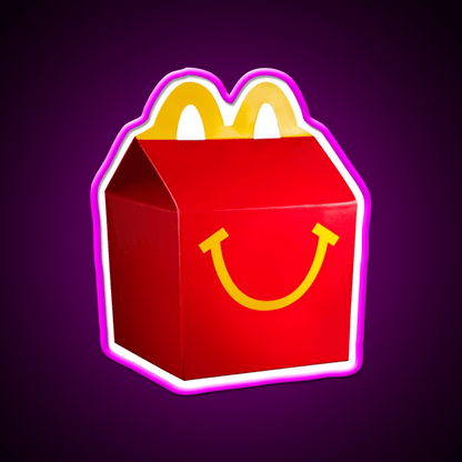 Happy Meal Mcdonalds Fast Food Led Neon Sign For Burger Place Rgb Color - Shineneon