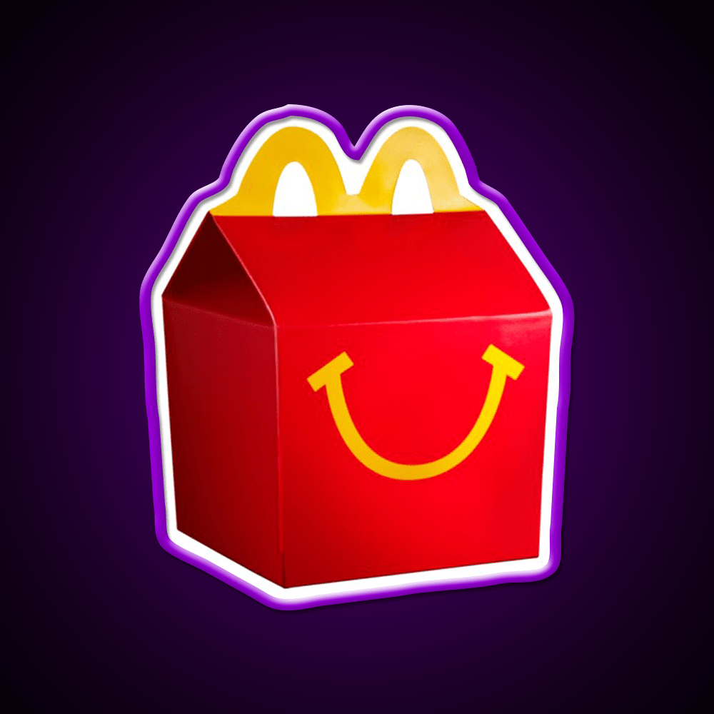 Happy Meal Mcdonalds Fast Food Led Neon Sign For Burger Place Rgb Color - Shineneon