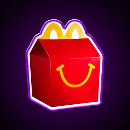 Happy Meal Mcdonalds Fast Food Led Neon Sign For Burger Place Rgb Color - Shineneon