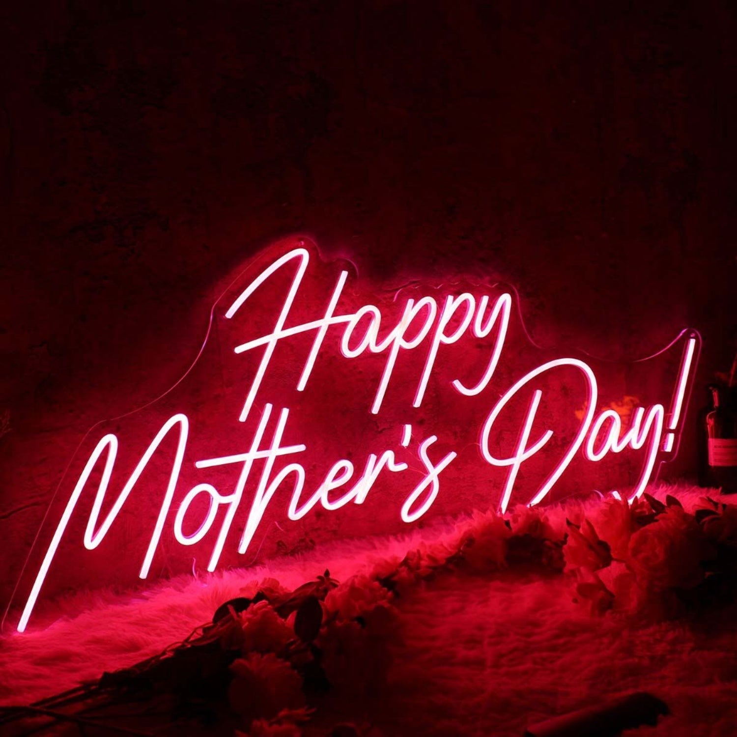 Happy Mothers Day Red Neon Sign For Celebratory Spaces | Shineneon