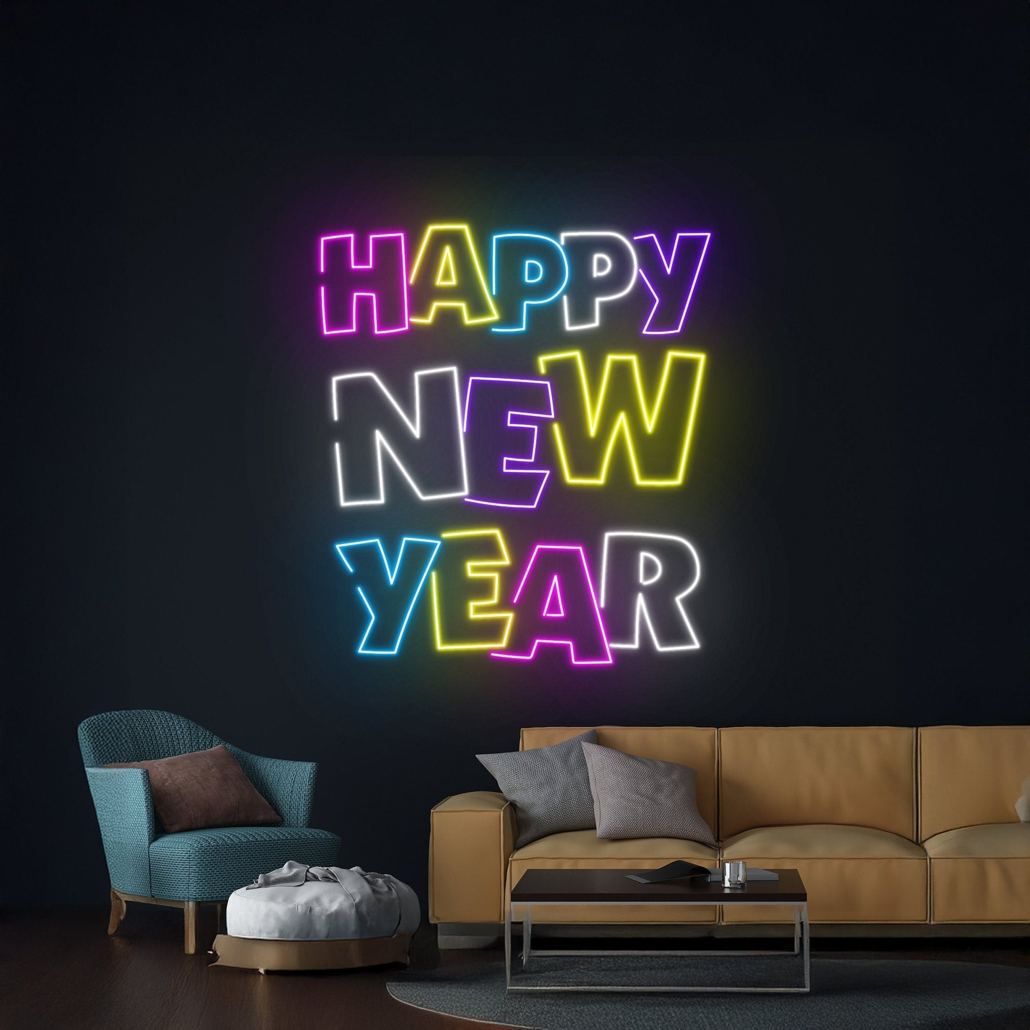 Happy New Year Led Sign Christmas Neon Light - Shineneon