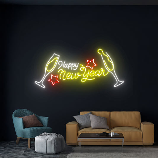 Happy New Year Neon Sign