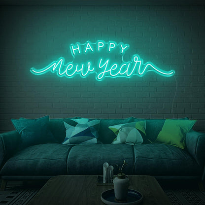 Happy New Year Red Led Neon Sign Festive Indoor Home Decor | Shineneon