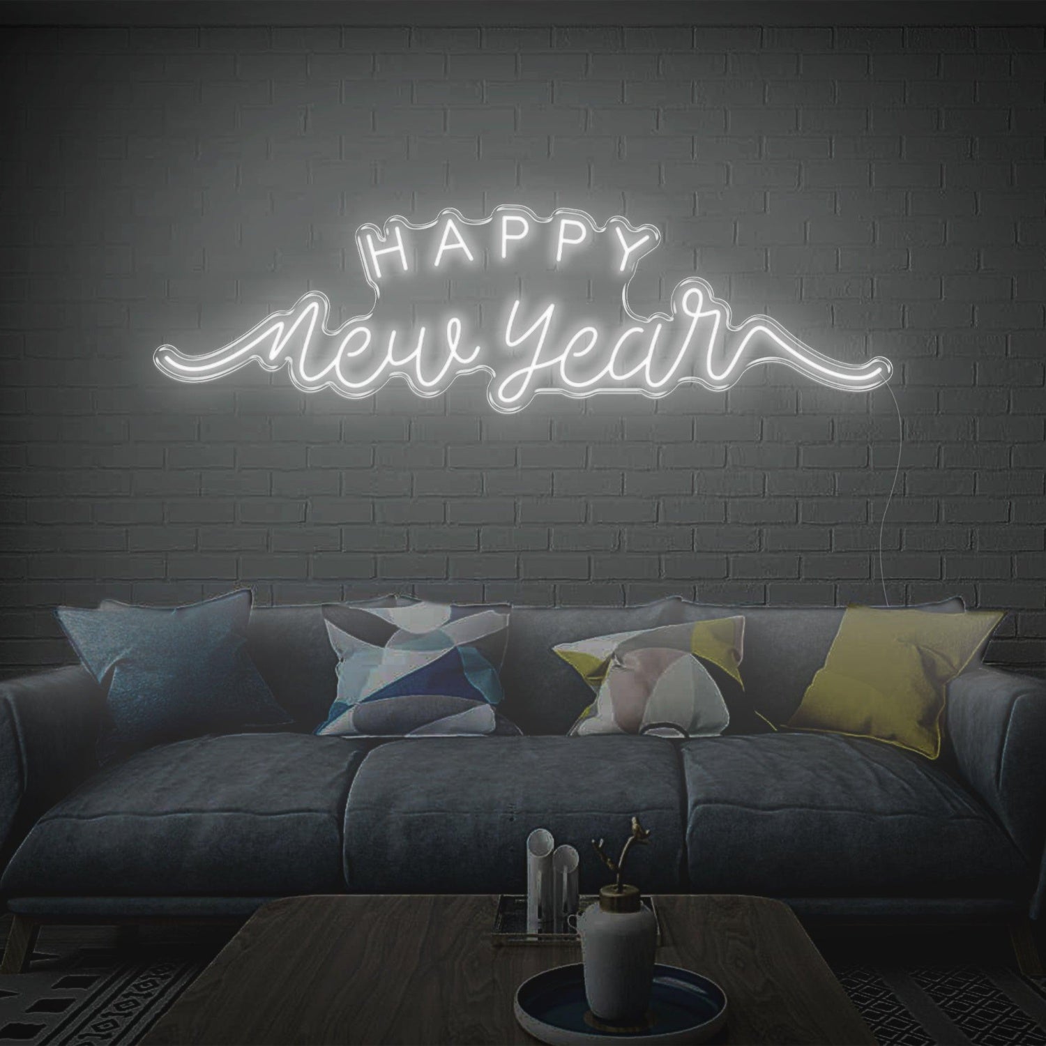 Happy New Year Red Led Neon Sign Festive Indoor Home Decor | Shineneon