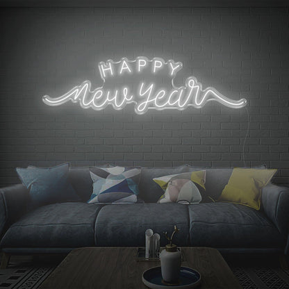 Happy New Year Red Led Neon Sign Festive Indoor Home Decor | Shineneon