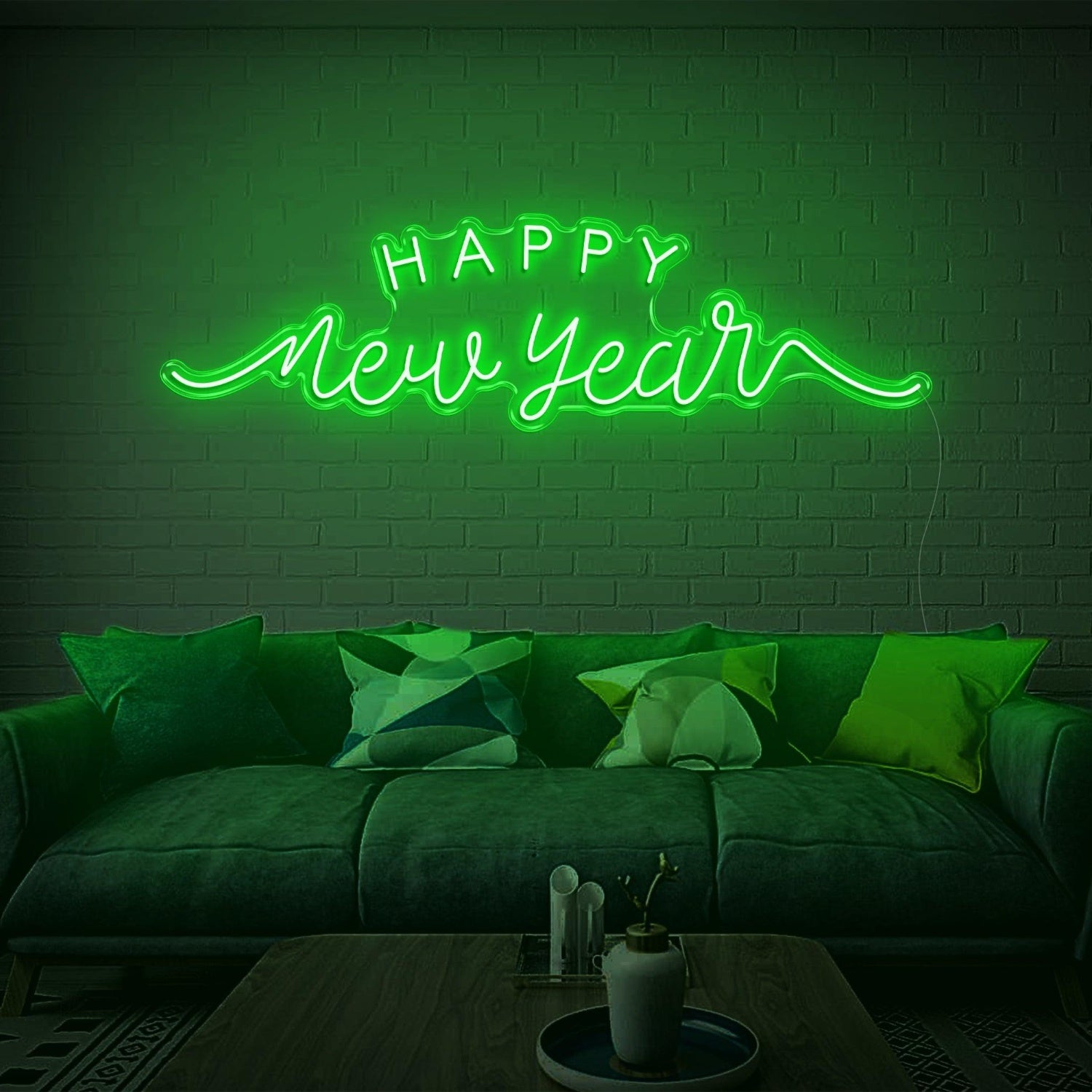 Happy New Year Red Led Neon Sign Festive Indoor Home Decor | Shineneon