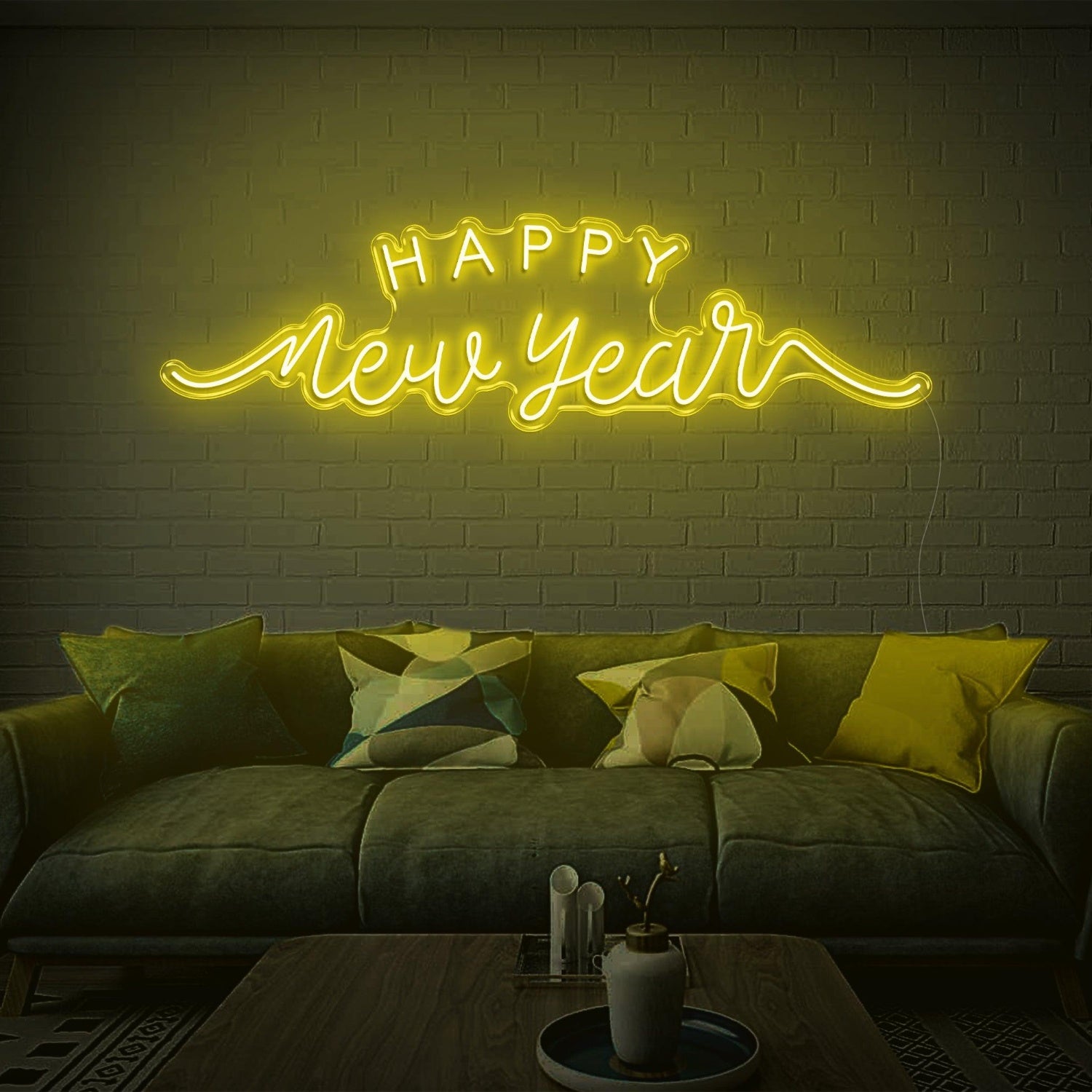 Happy New Year Red Led Neon Sign Festive Indoor Home Decor | Shineneon