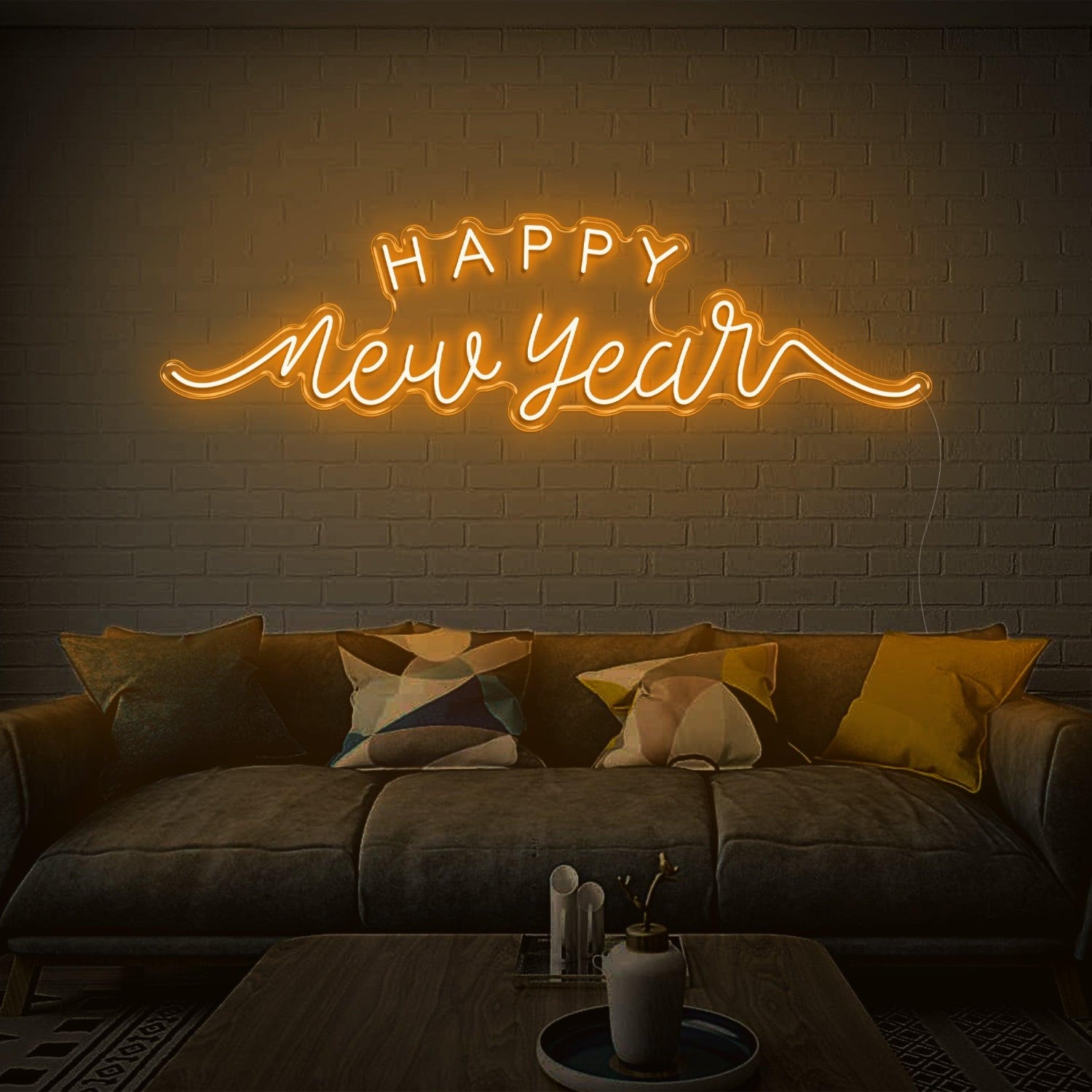 Happy New Year Red Led Neon Sign Festive Indoor Home Decor | Shineneon