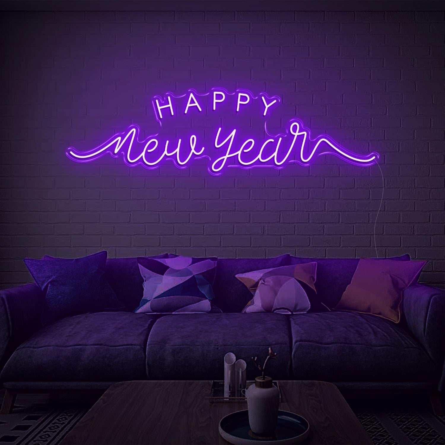 Happy New Year Red Led Neon Sign Festive Indoor Home Decor | Shineneon