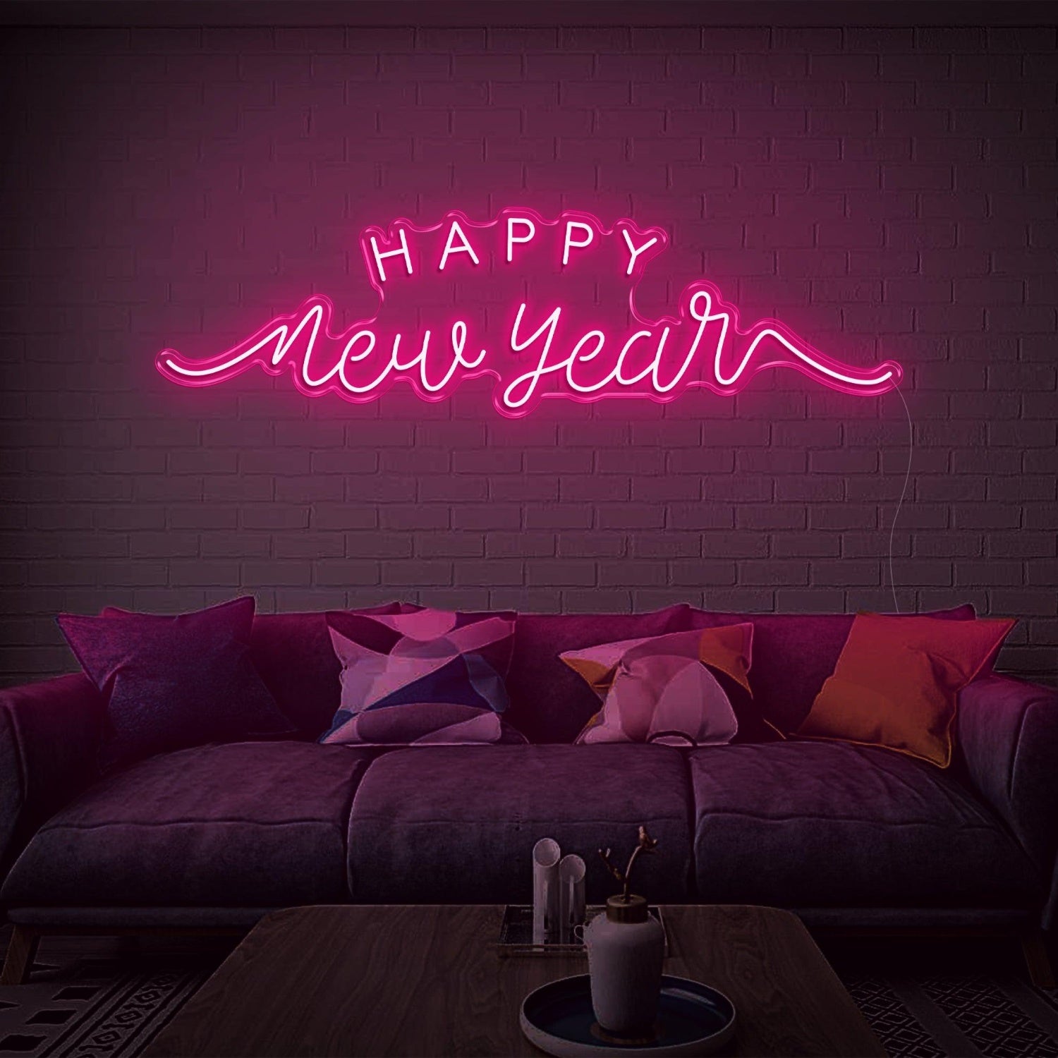 Happy New Year Red Led Neon Sign Festive Indoor Home Decor | Shineneon