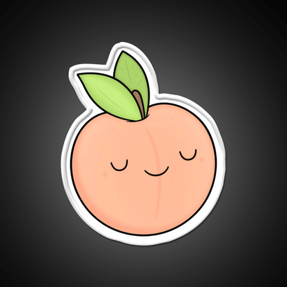 Happy Peach Snack Food Led Neon Sign Rgb Color - Shineneon