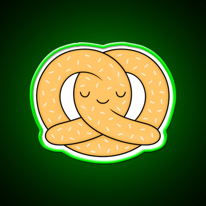 Happy Pretzel Fast Food Led Neon Sign For Burger Place Rgb Color - Shineneon