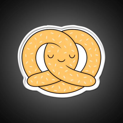 Happy Pretzel Fast Food Led Neon Sign For Burger Place Rgb Color - Shineneon