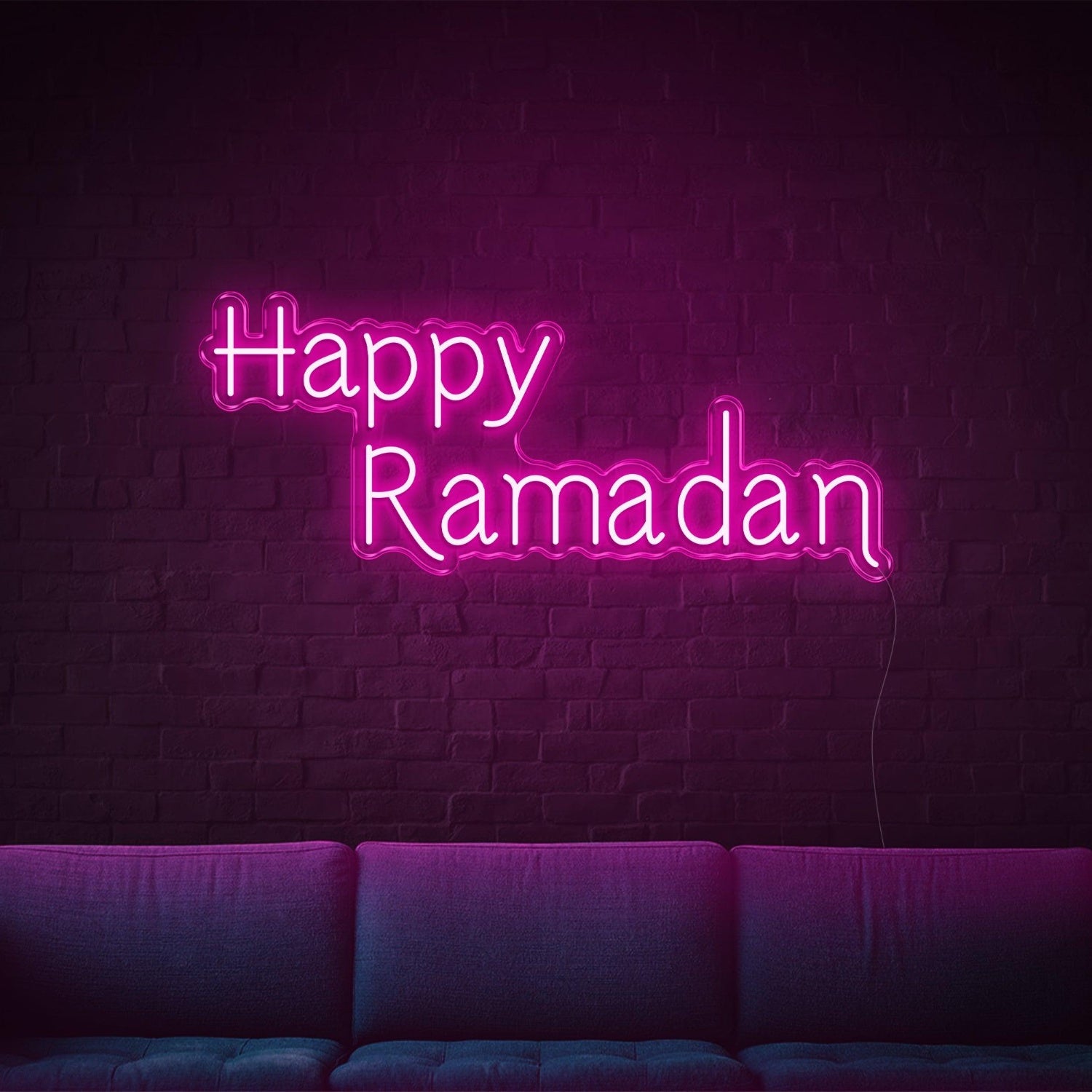 Happy Ramadan Green Led Neon Sign For Indoor Ramadan Decor | Shineneon