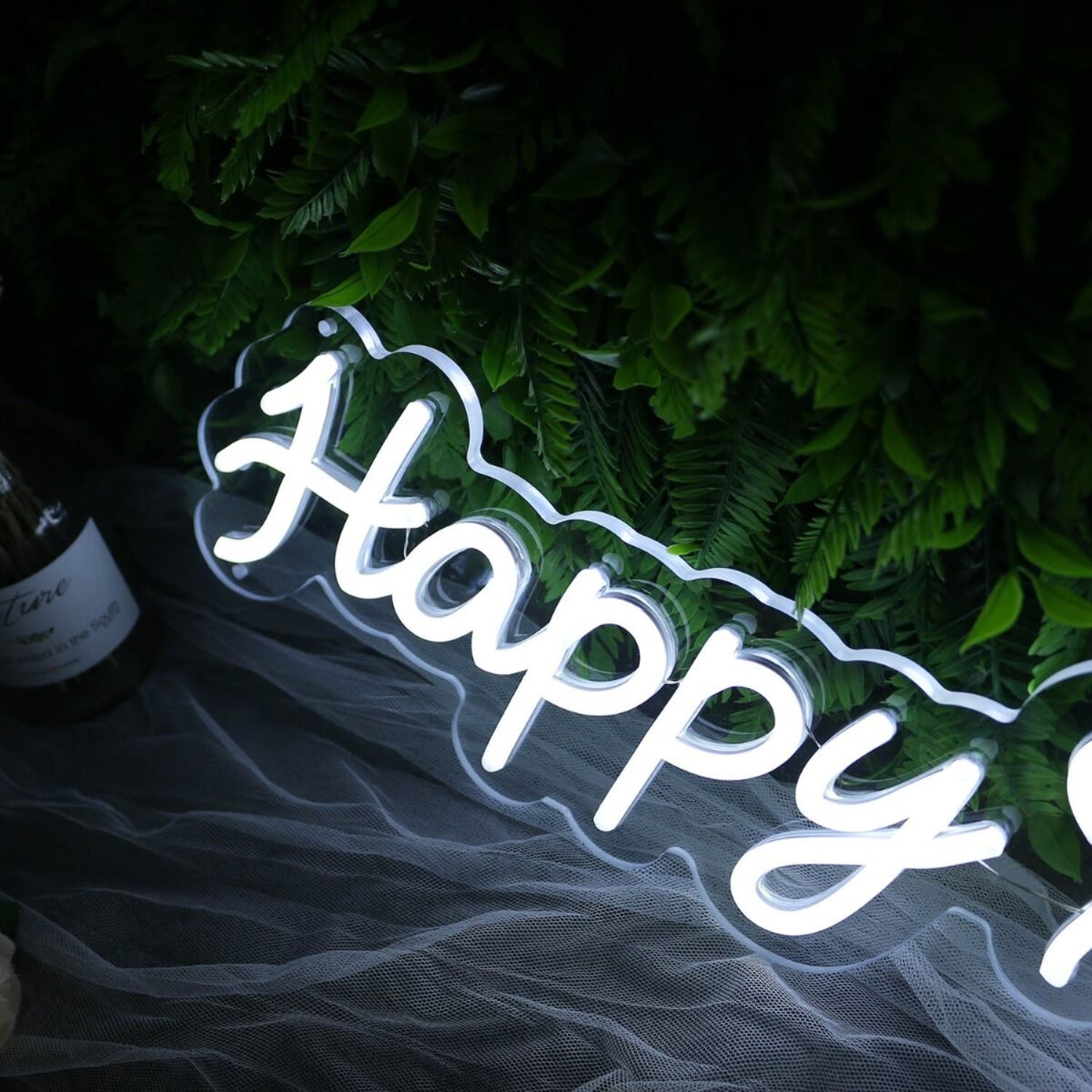 Happy Retirement White Led Neon Sign | Shineneon