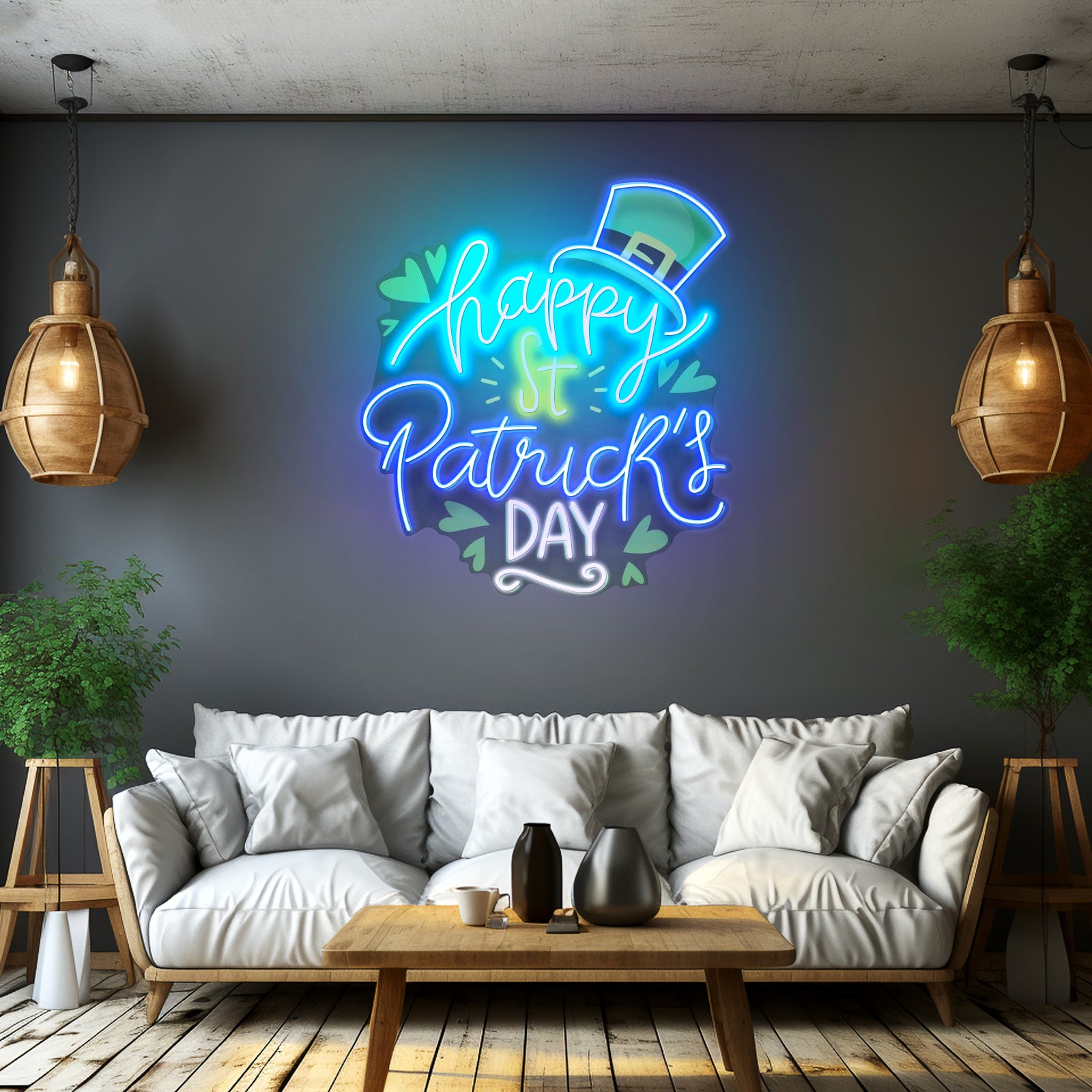 Happy Saint Patrick Day Led Signs For Party