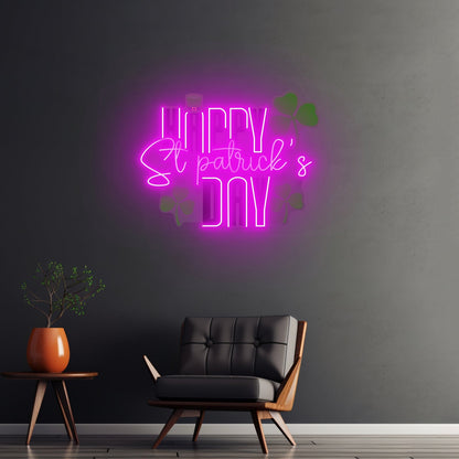 Happy Saint Patrick Day Led Signs Wall Decor - Shineneon