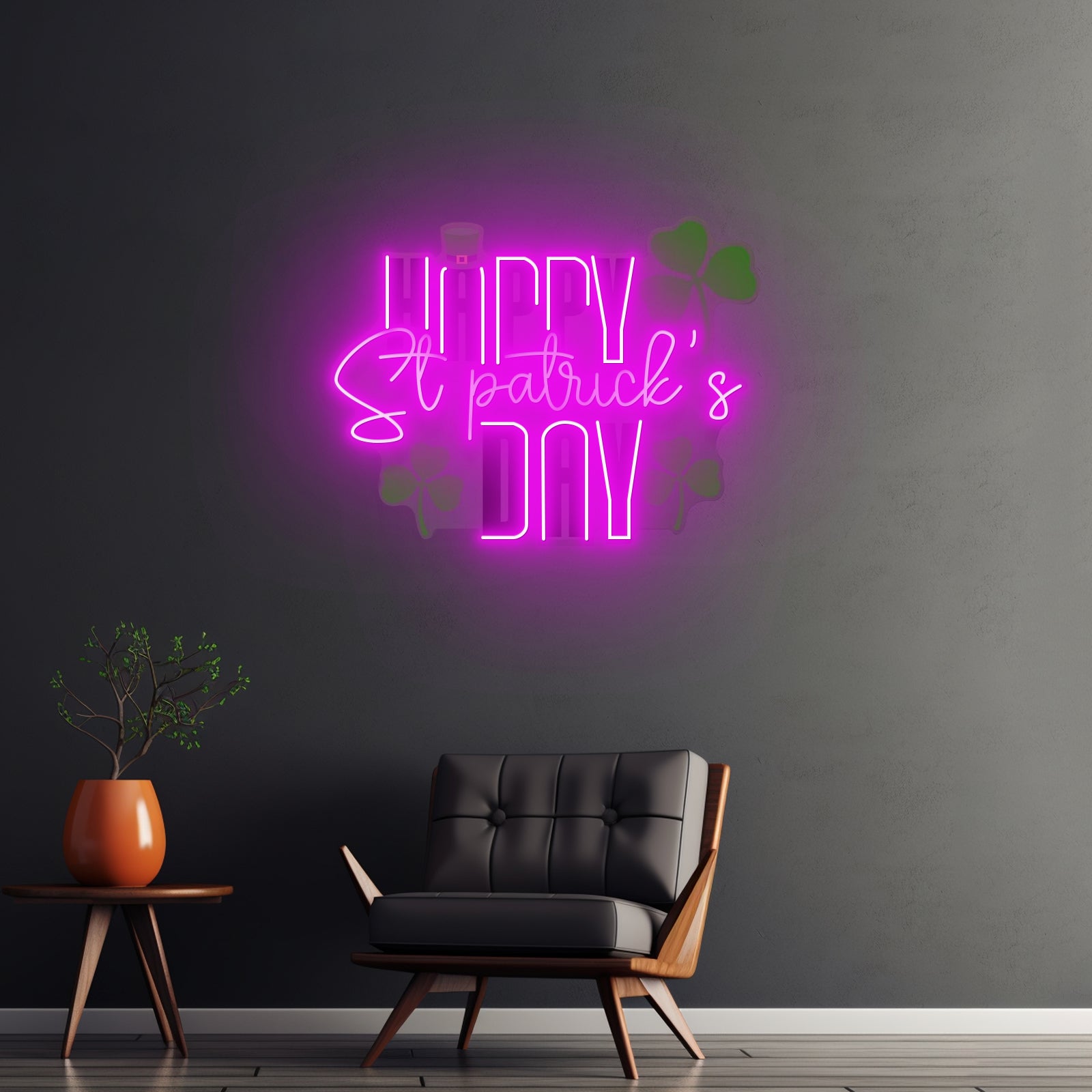Happy Saint Patrick Day Led Signs Wall Decor
