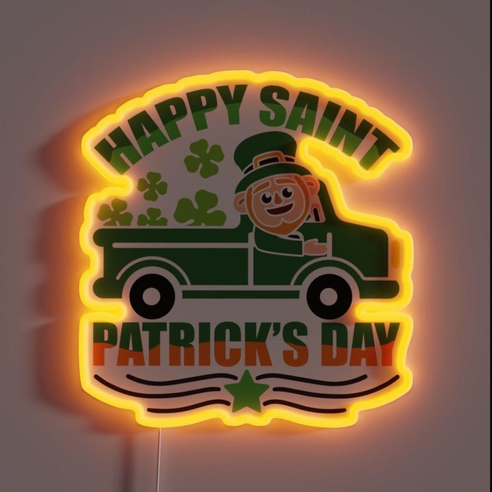 Happy Saint Patricks Day Rgb Led Neon Sign - Shineneon