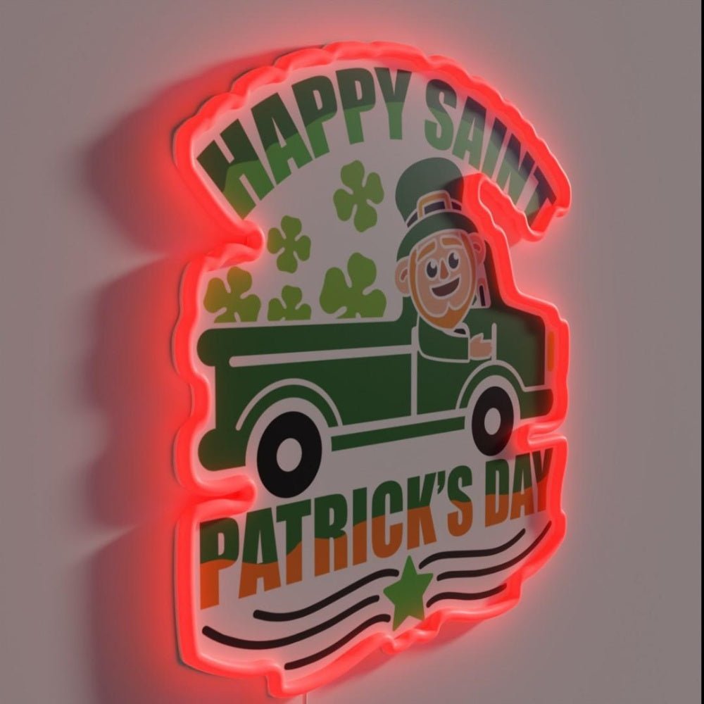 Happy Saint Patricks Day Rgb Led Neon Sign - Shineneon