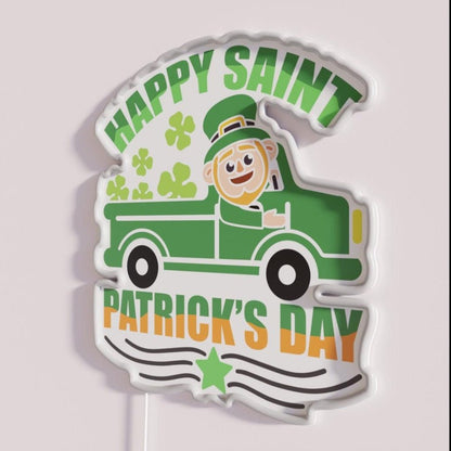 Happy Saint Patricks Day Rgb Led Neon Sign - Shineneon