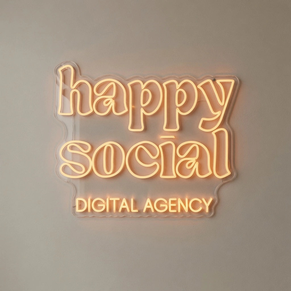 Happy Social Digital Agency LED Neon Sign - 01 Original Product Image