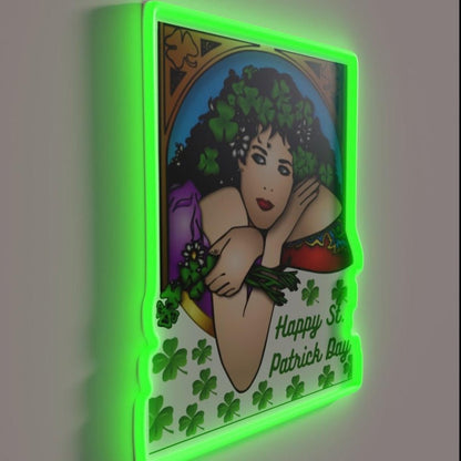 Happy St Patrick Day Rgb Led Neon Sign - Shineneon