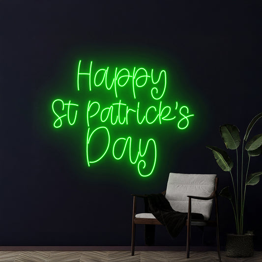 Happy St Patricks Day Neon Sign St Patricks Day Led Light