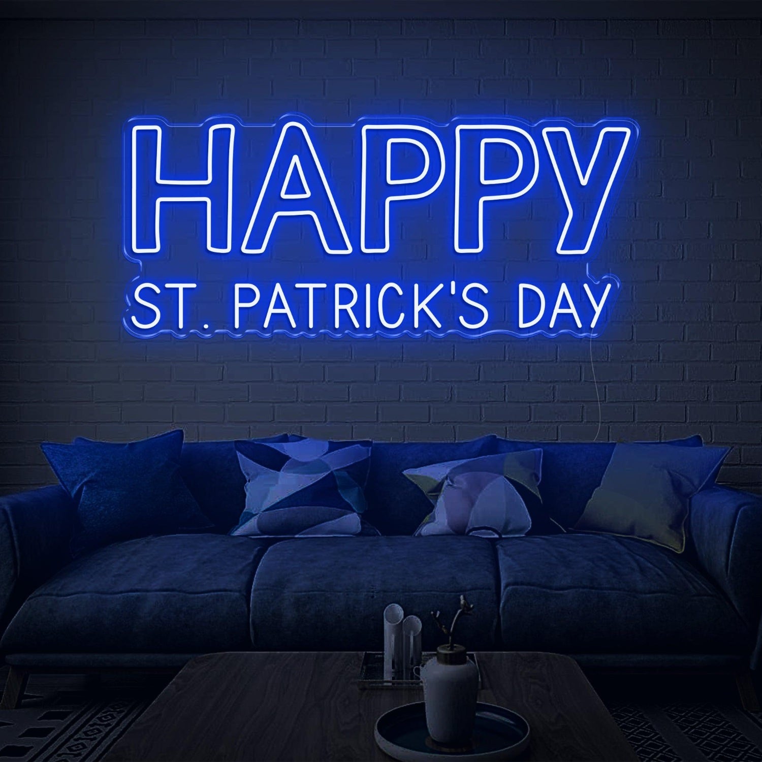 Happy Stpatricks Day Green Led Neon Sign For Indoor Party Decoration | Shineneon