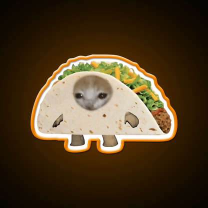 Happy Taco Cat Taco Led Neon Sign Mexican Food Sign Rgb Color - Shineneon