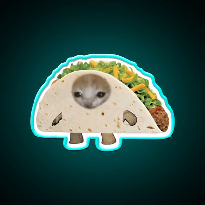 Happy Taco Cat Taco Led Neon Sign Mexican Food Sign Rgb Color - Shineneon
