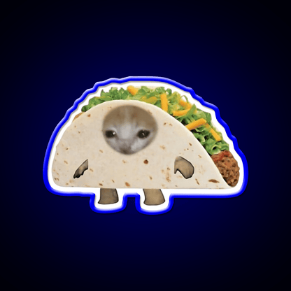 Happy Taco Cat Taco Led Neon Sign Mexican Food Sign Rgb Color - Shineneon