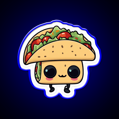 Happy Taco Creature Taco Led Neon Sign Mexican Food Sign Rgb Color - Shineneon