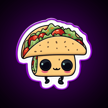 Happy Taco Creature Taco Led Neon Sign Mexican Food Sign Rgb Color - Shineneon