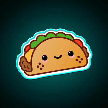 Happy Taco Led Neon Sign Mexican Food Sign Kitchen Sign Rgb Color - Shineneon