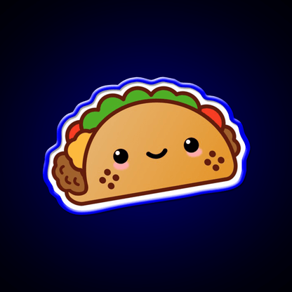 Happy Taco Led Neon Sign Mexican Food Sign Kitchen Sign Rgb Color - Shineneon