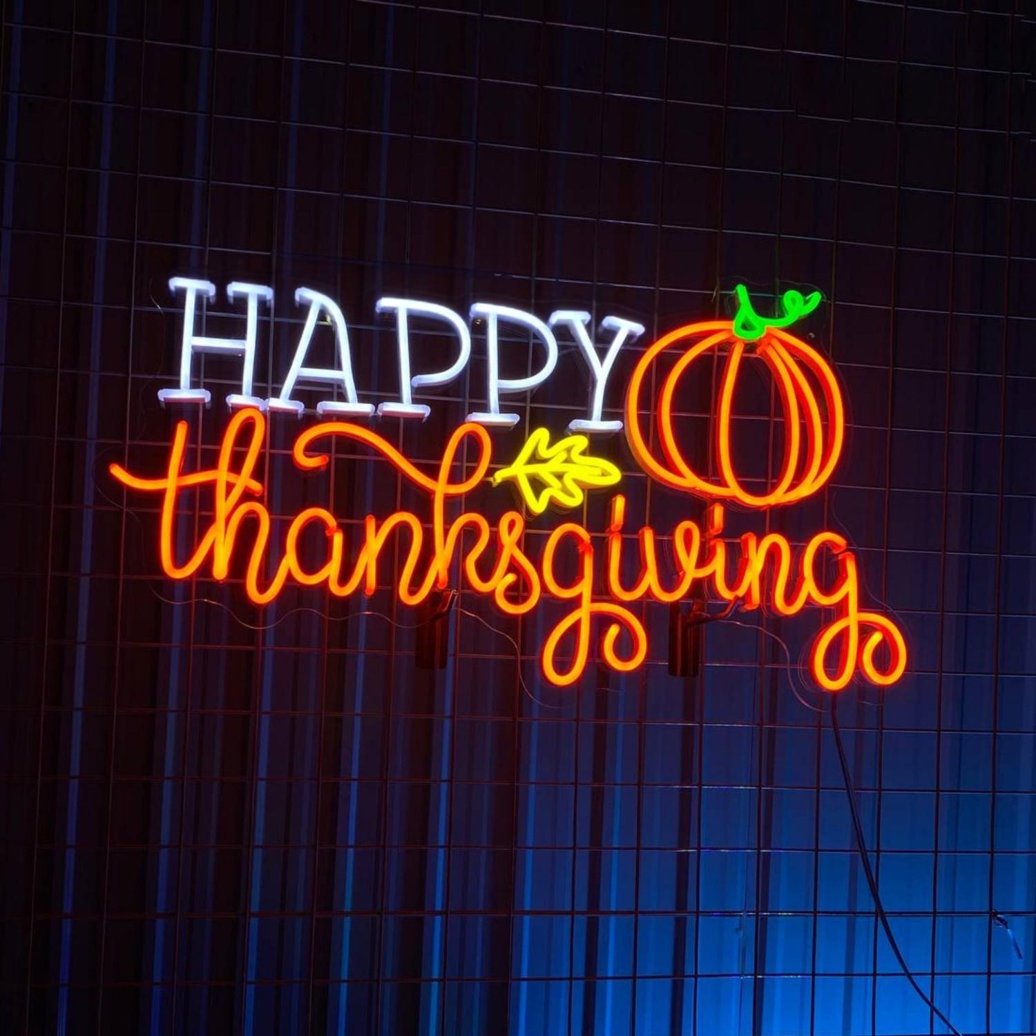 Happy Thanksgiving Led Neon Sign | Shineneon