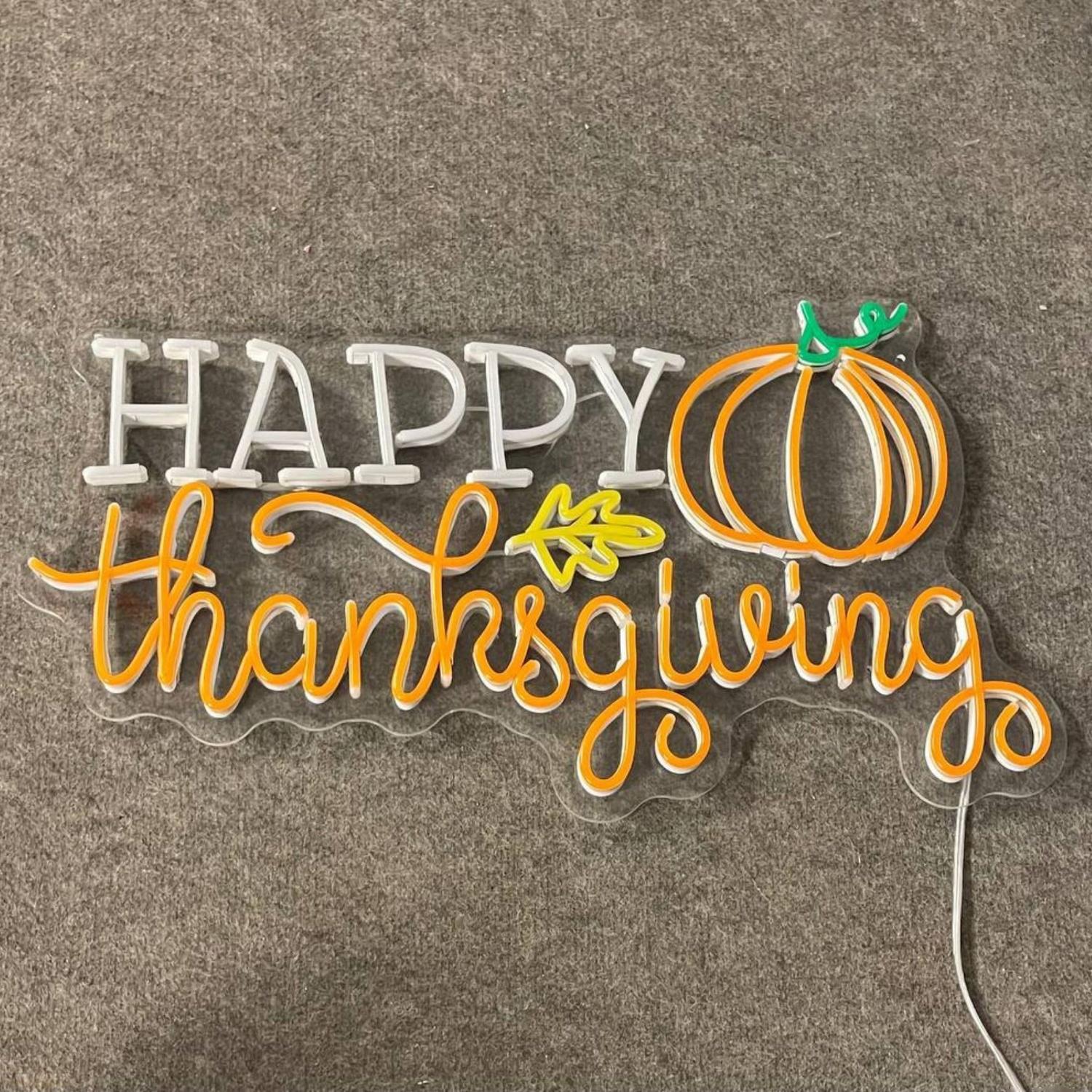 Happy Thanksgiving Led Neon Sign | Shineneon