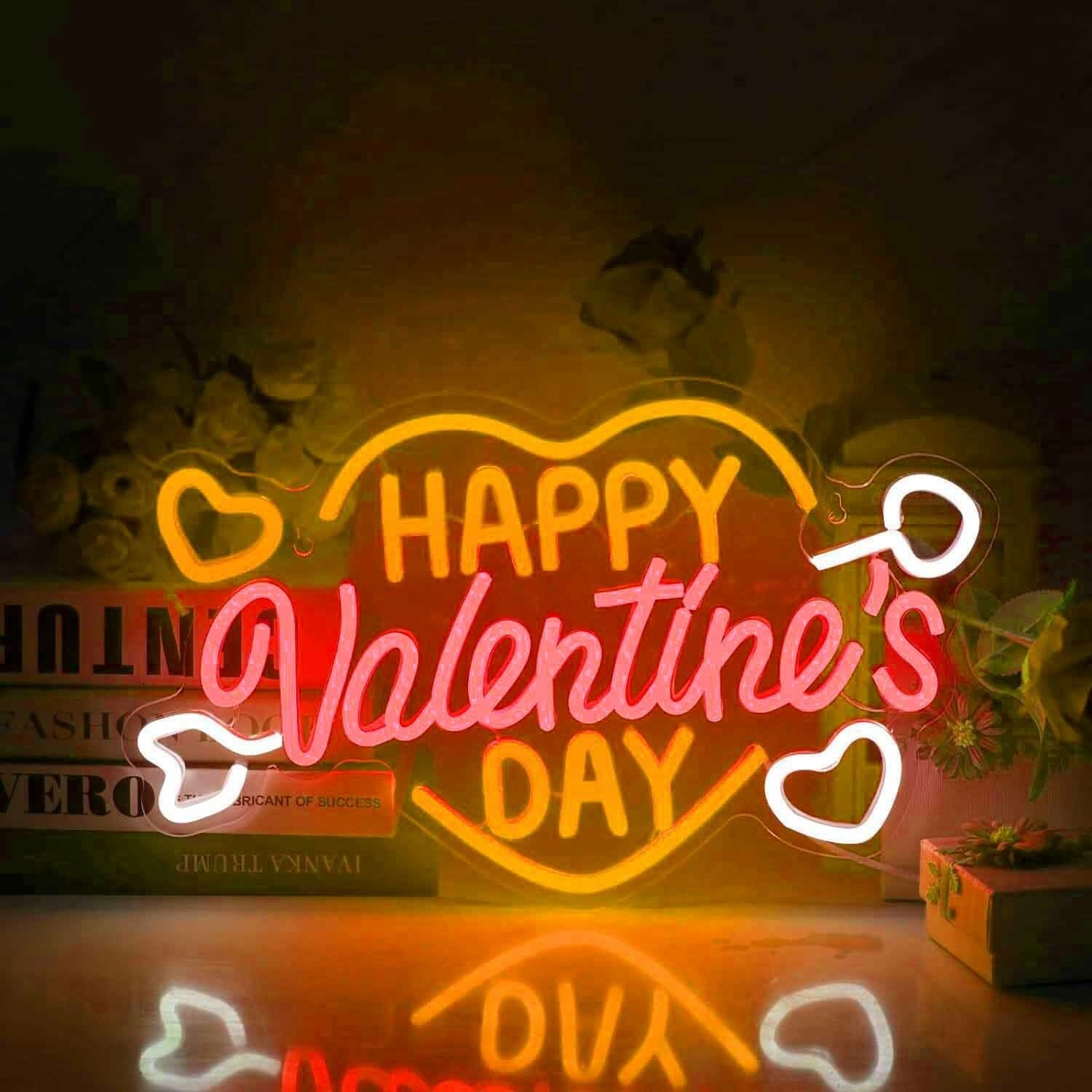 Happy Valentines Day Heart Neon Light | Shineneon