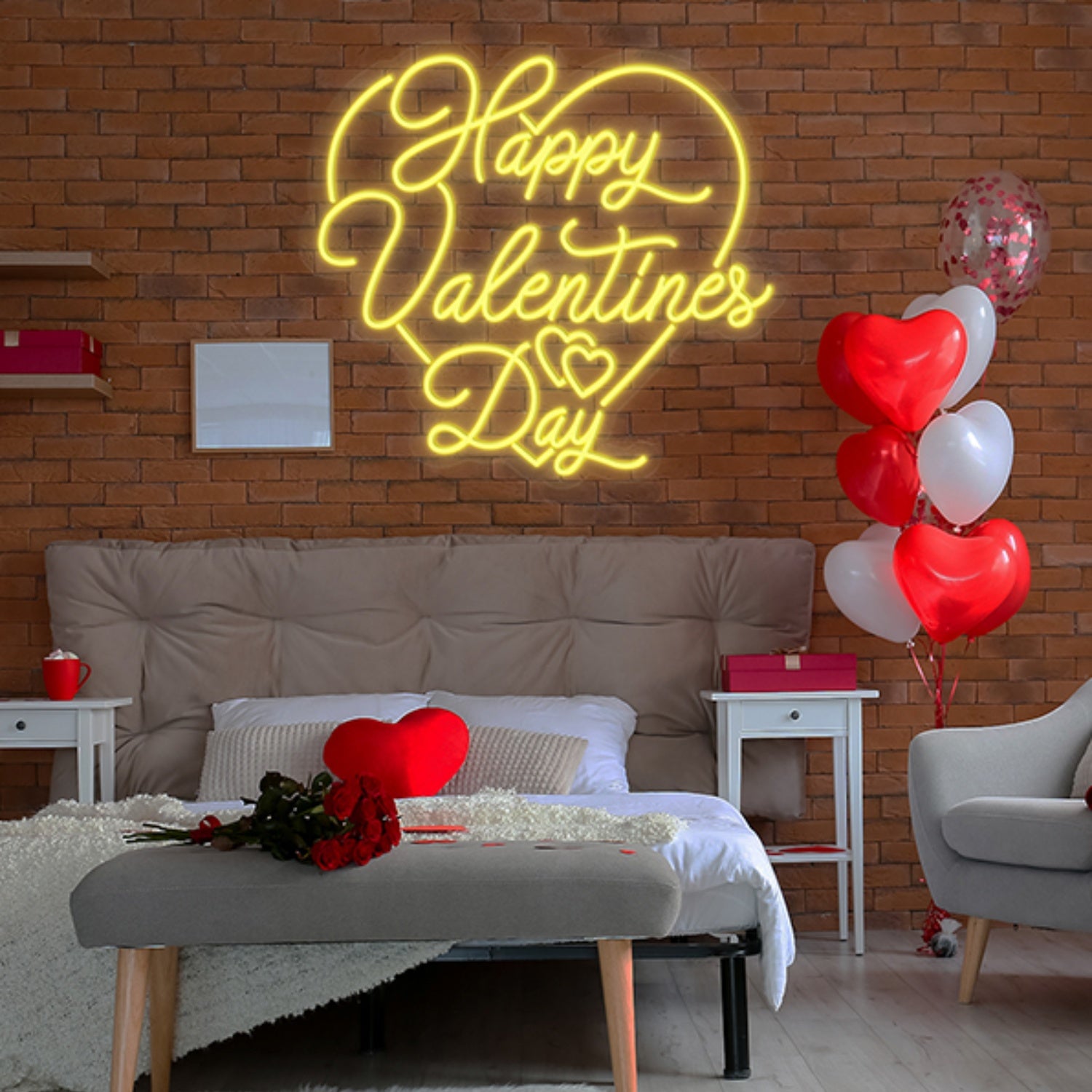 Happy Valentines Day Sign | Shineneon