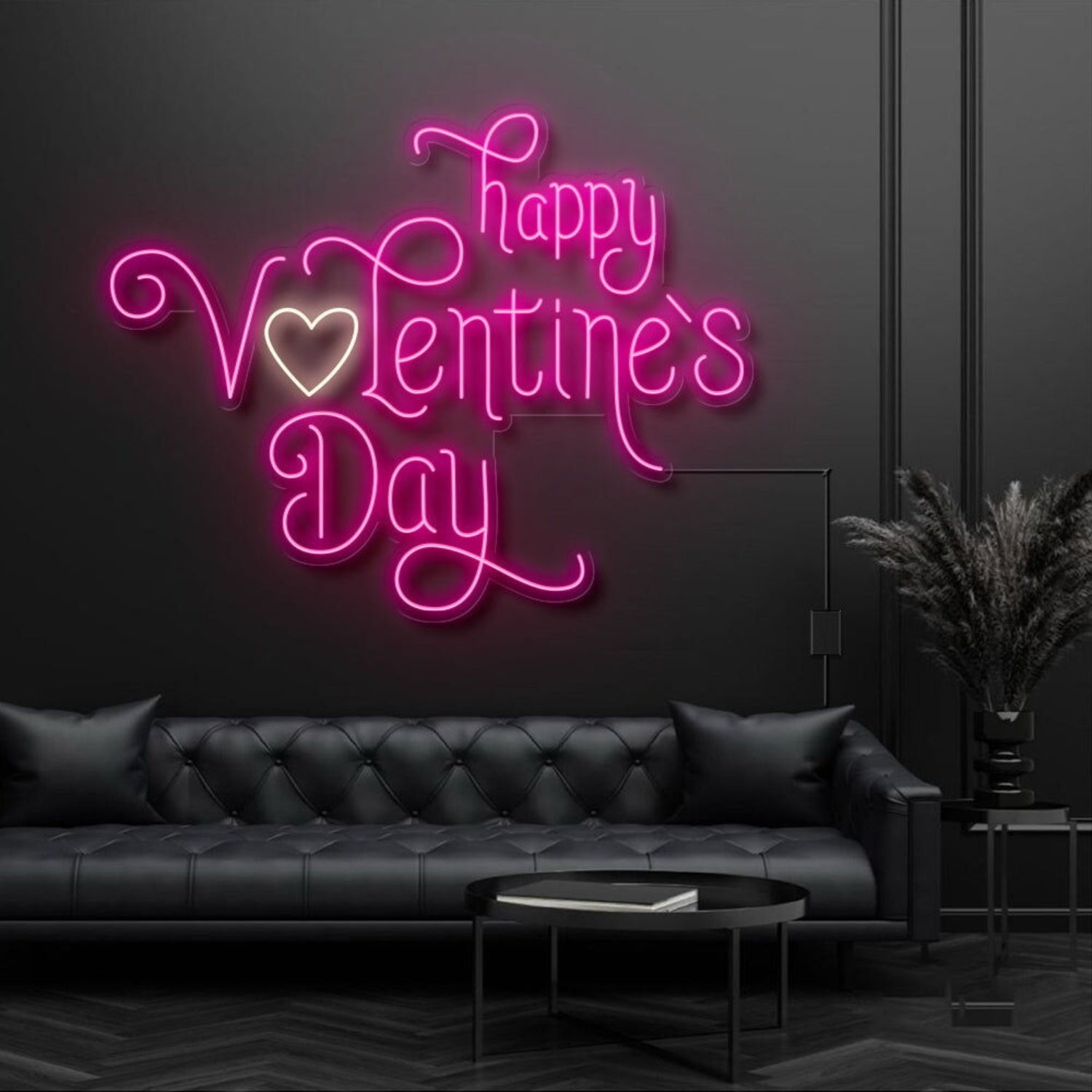 Happy Valentines Day With Heart Led Neon Sign | Shineneon