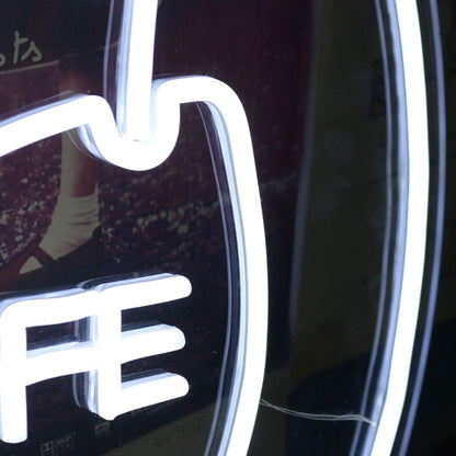 Happy Wife Happy Life White Led Neon Sign - Shineneon